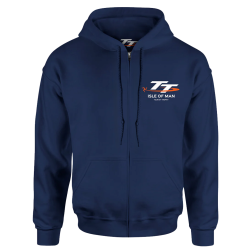 TT MILEAGE ZIPPED HOODIE NAVY 23TT0066